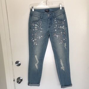 Bebe Pearl/Crystal Denim